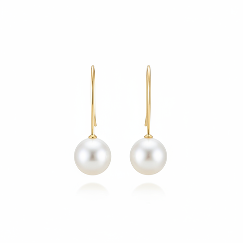 Minimalist Pearl Drop Earrings